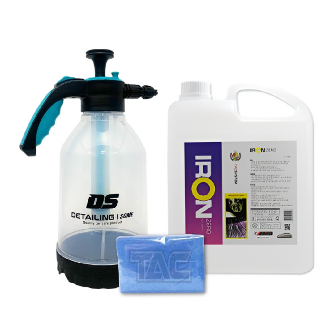 TAC시스템 아이언제로 4L+압축분무기 2L+클레이바 100g(색상 랜덤) 3종 세트 자동차 철분제거제 휠크리닝, 1개, 4L 20,000원