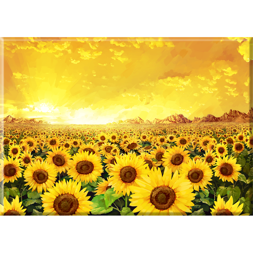 송화 돈 들어오는 해바라기 꽃밭 그림 액자 29,800원