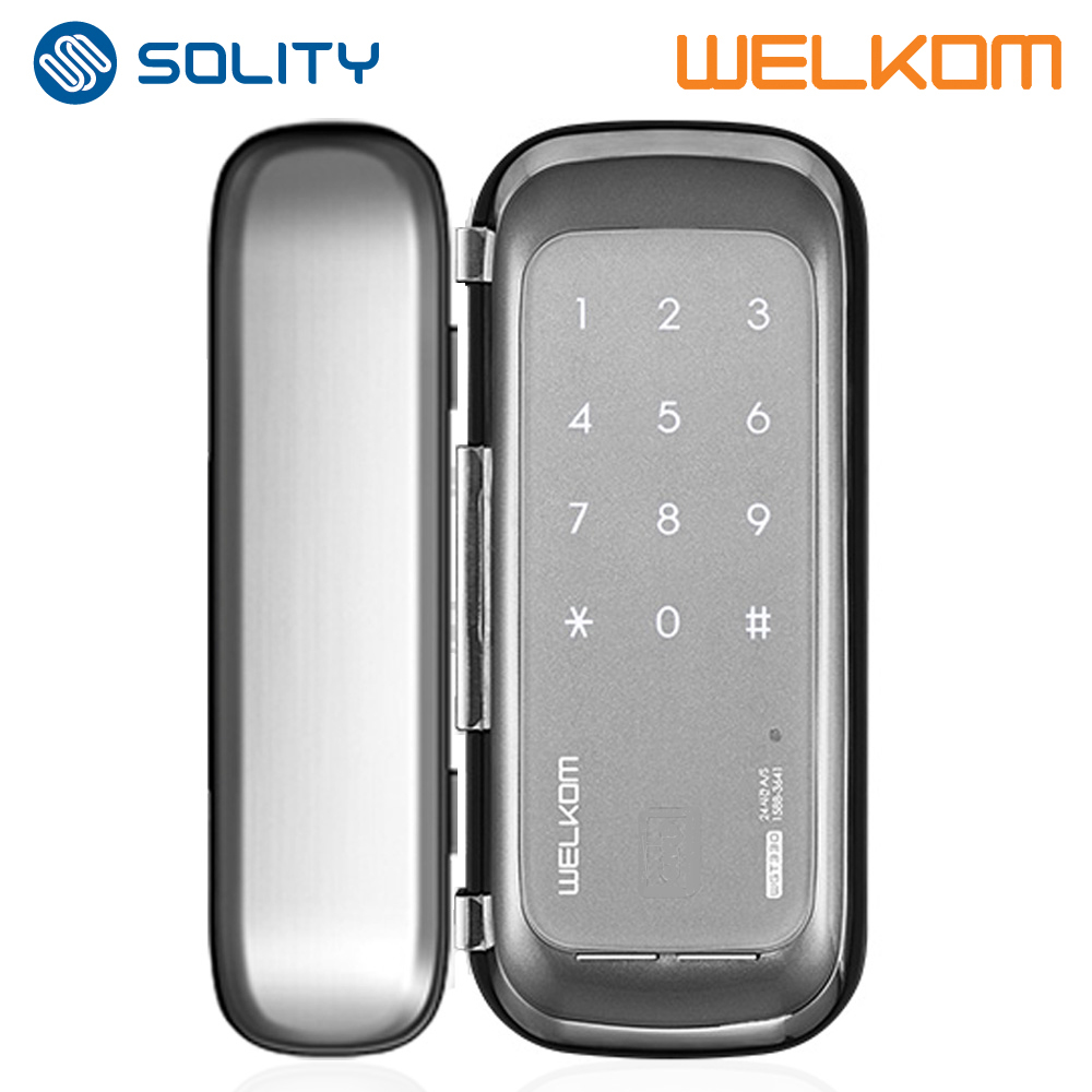 웰콤 WGT130 양문형(홀더포함) 비밀번호전용 강화유리문용 좌우수문자동인식(키패드자동전환) 상시문열림기능 차임벨기능 생활방수 상가 업소 빌라 현관문 디지털도어락 번호키 도어록, 웰콤 WGT130 양문형, 고객직접설치 83,000원