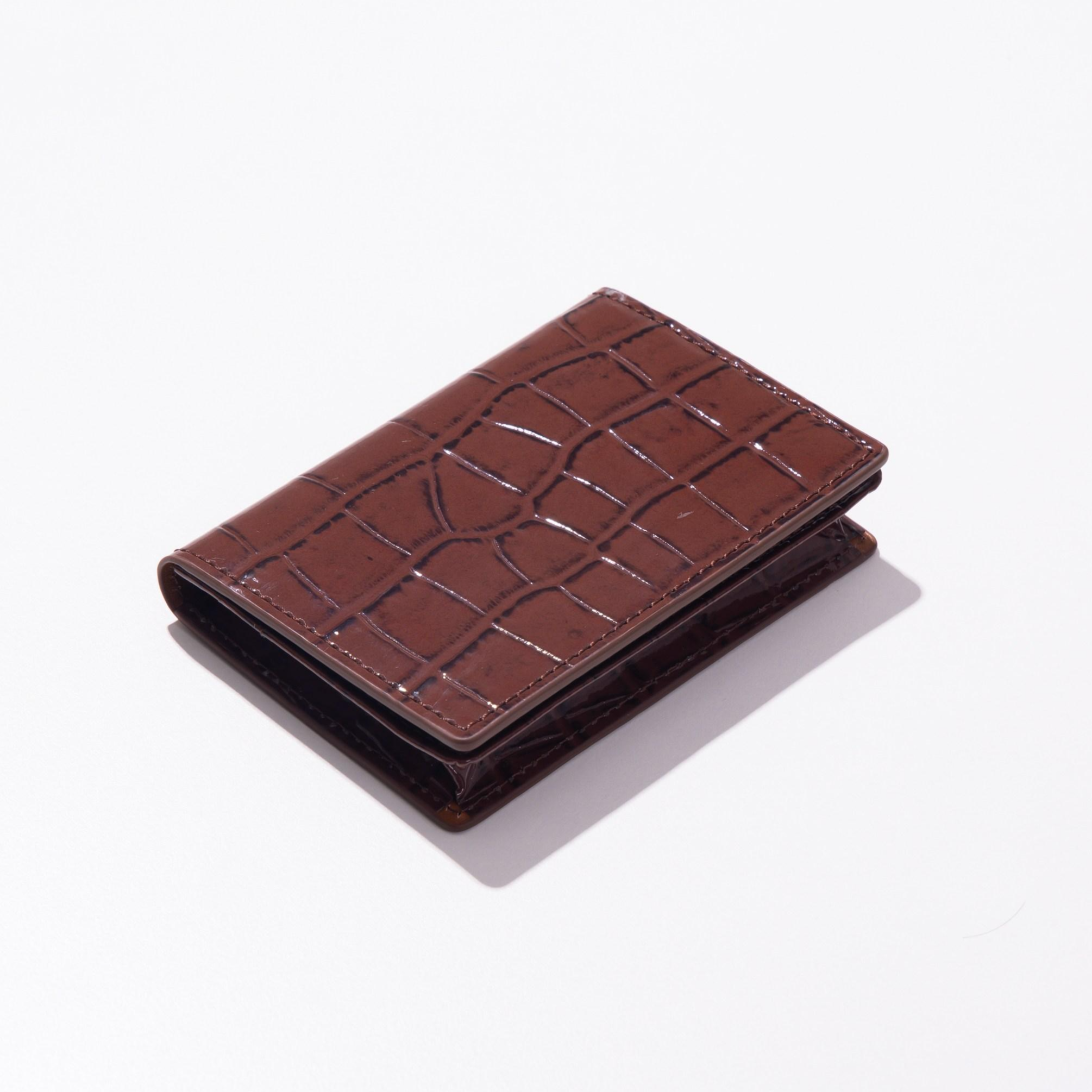 진렌체 크로커다일 천연 소가죽 명함 카드 지갑 52,500원