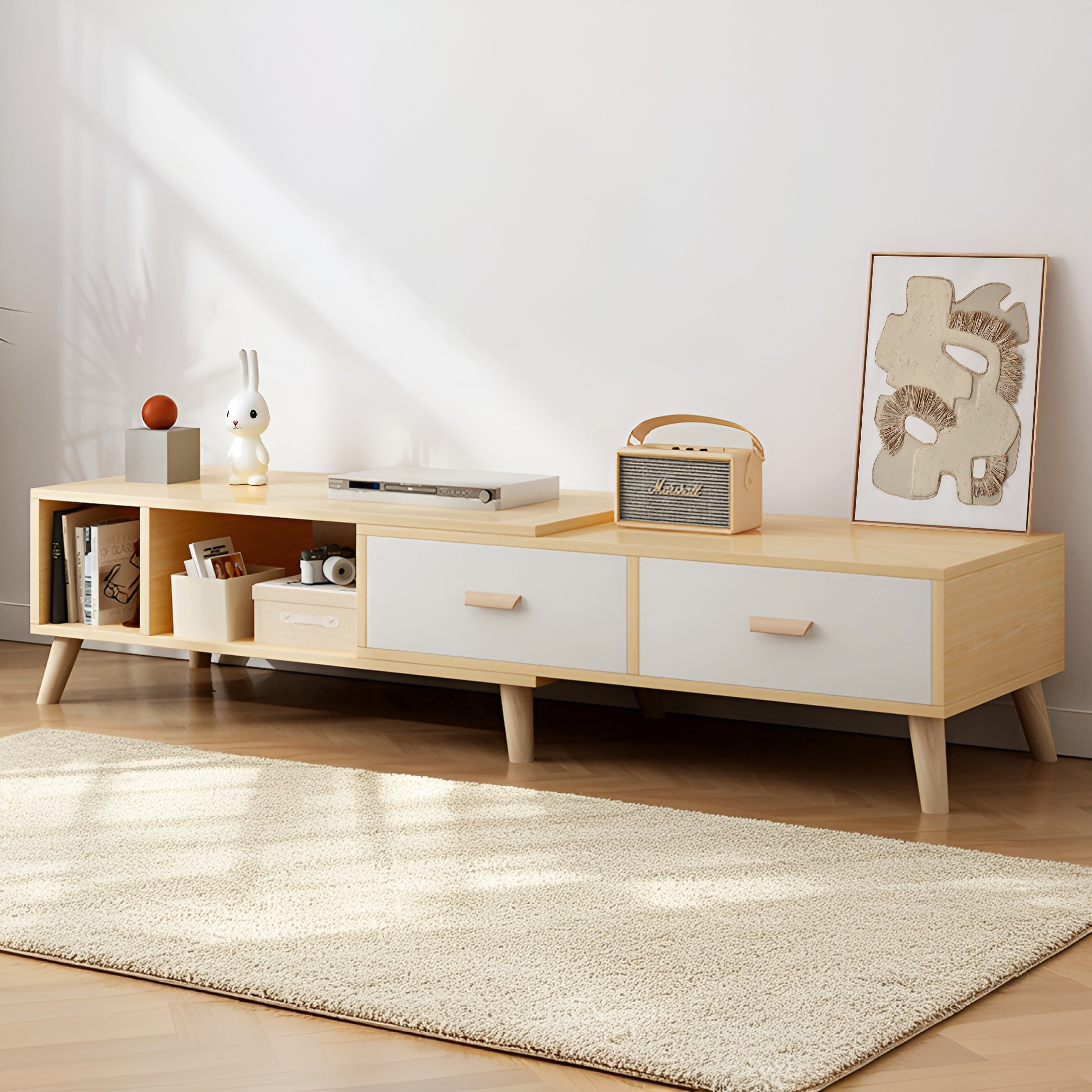 홈컴 거실장 길이조절 TV장 다리형 서랍장 47,610원