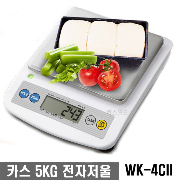 카스 전자저울 업소용 가정용 WK-4C II 5KG 계량 저울 백라이트 49,700원