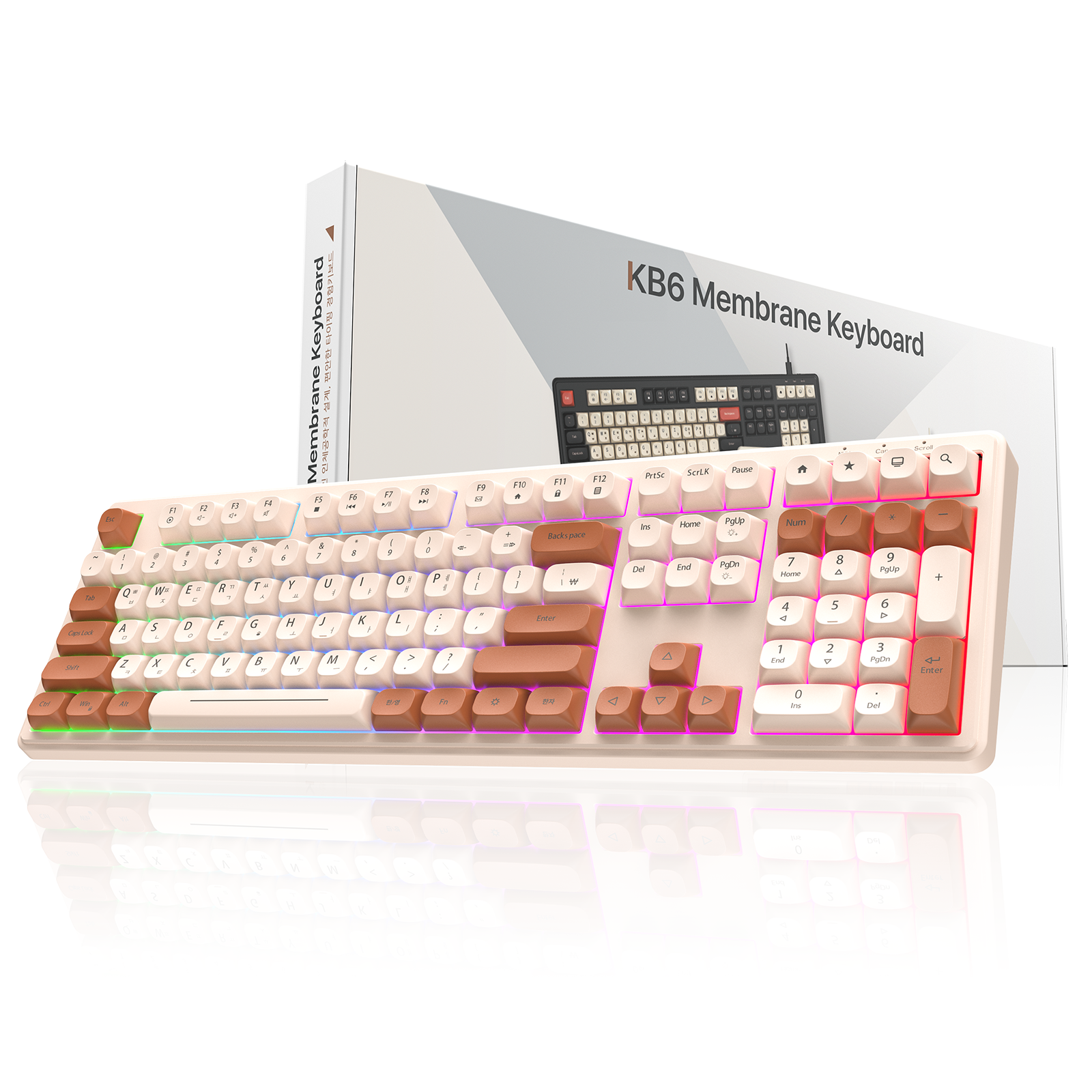 OMIIYA 키보드 유선 108키 풀배열 멤브레인 저소음 사무용 18,900원