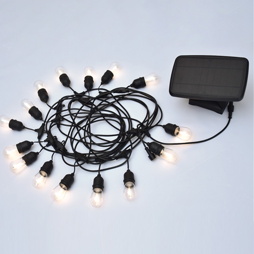 케이시조명 LED 태양광 파티라이트 루프탑 야외조명 15구 13.5m 6W 특대형 패널 46,000원