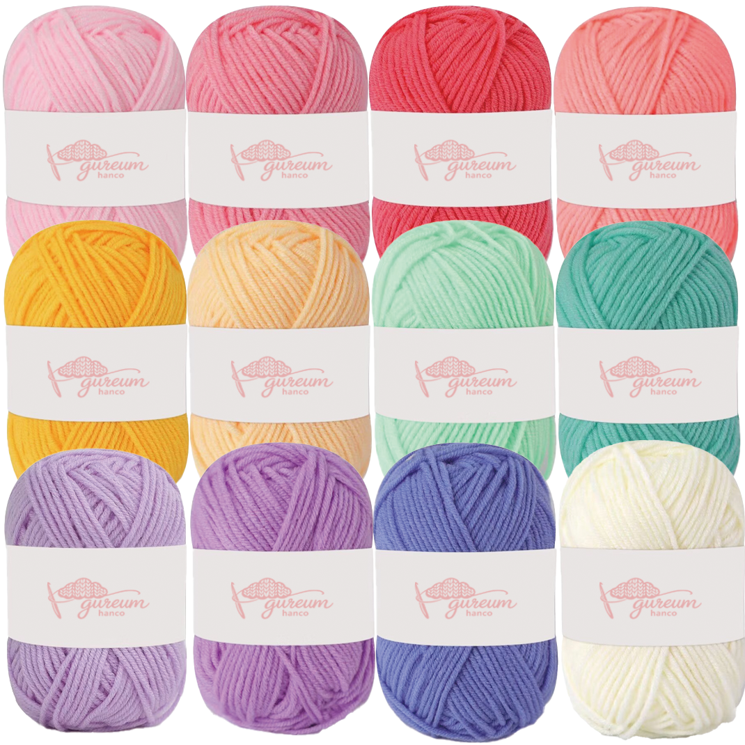 구름한코 뜨개실, 12개, 마카롱파스텔 13,800원