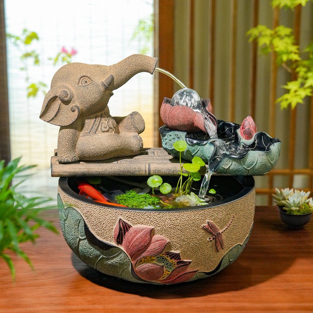 OBLY 실내 분수 개업선물 엔틱화이트 수중모터 실용적 천연가습기 181,500원