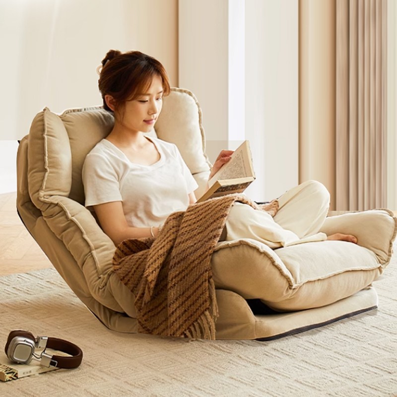 리클라이너 1인용 쇼파 6단 조절 등받이 안락 의자 분리식 침대겸 좌식의자, 1개, 베이지 86,780원