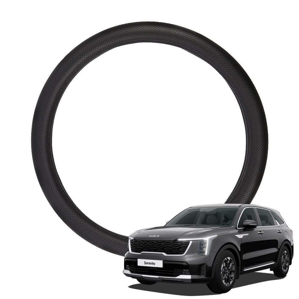 루젠 쏘렌토 MQ4 자동차 핸들커버 타공 가죽 투톤 17,900원