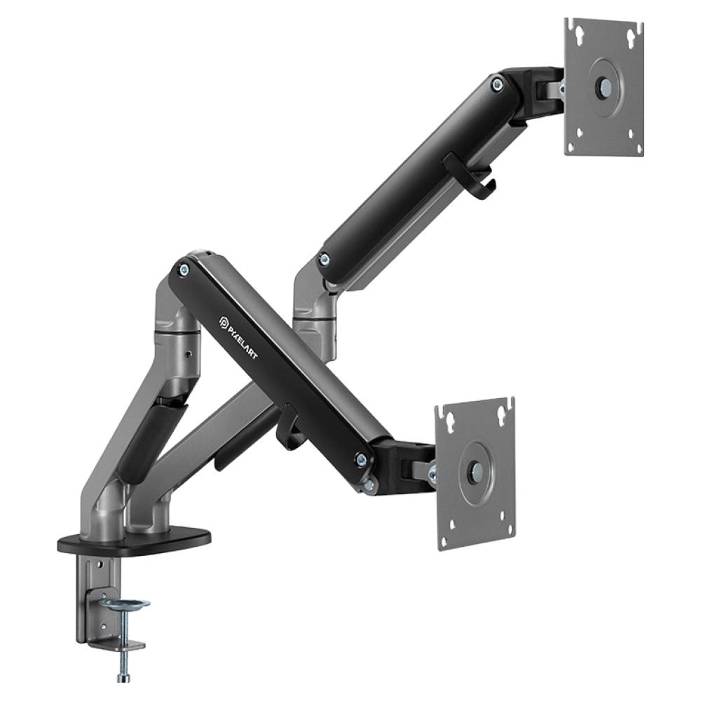 픽셀아트 스탠디아 EDZ 듀얼 모니터암 거치대, 블랙, 1개 46,500원
