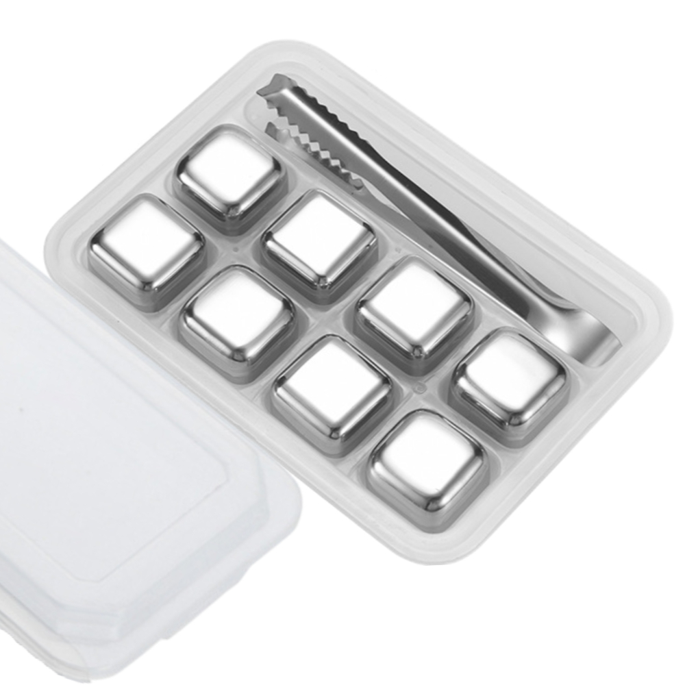 아워웍스 스테인레스 녹지않는 아이스큐브 8p + 케이스집게 세트 13,900원