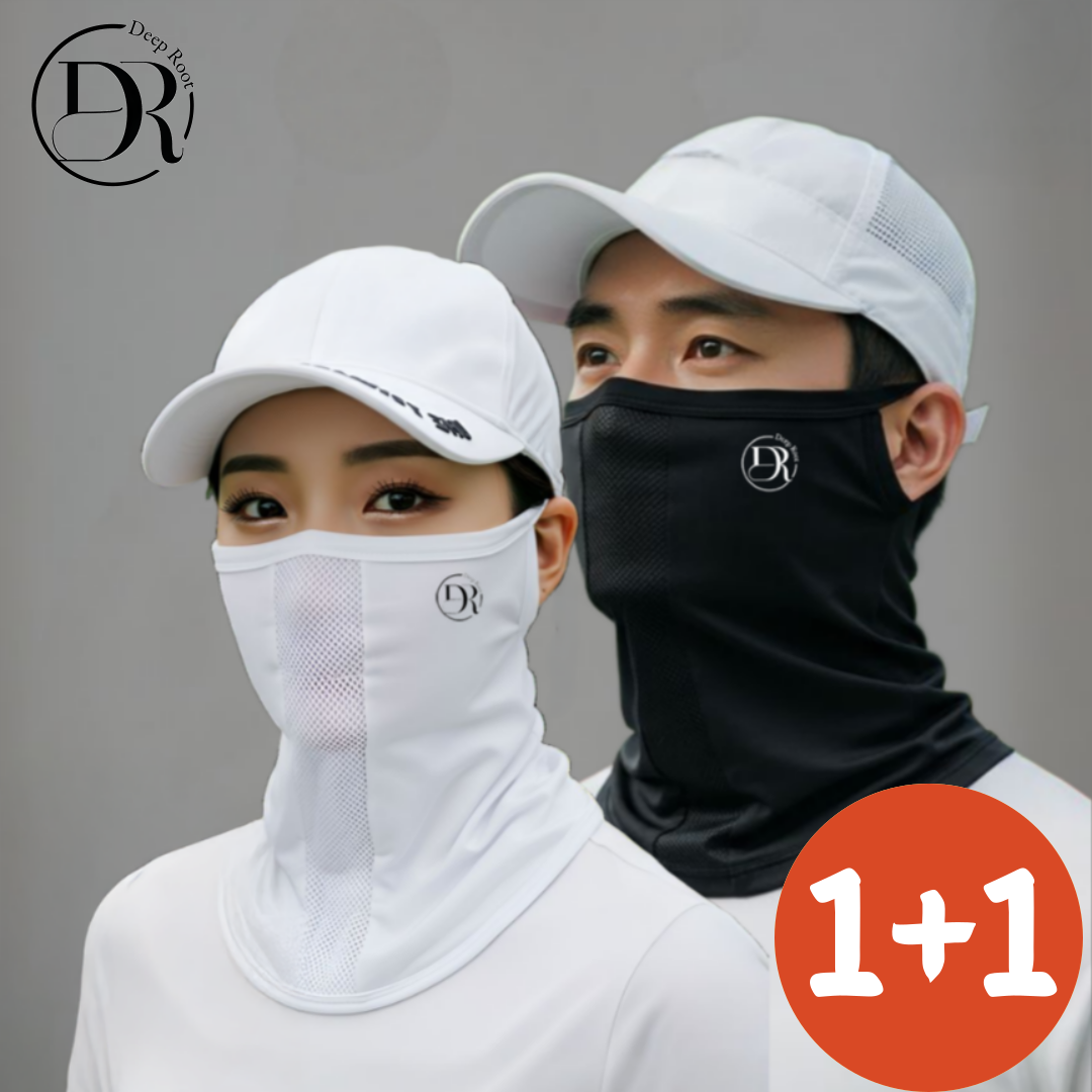 딥루트 자외선차단 골프마스크 멀티스카프 햇빛가리개, 블랙+화이트, 1세트 16,530원