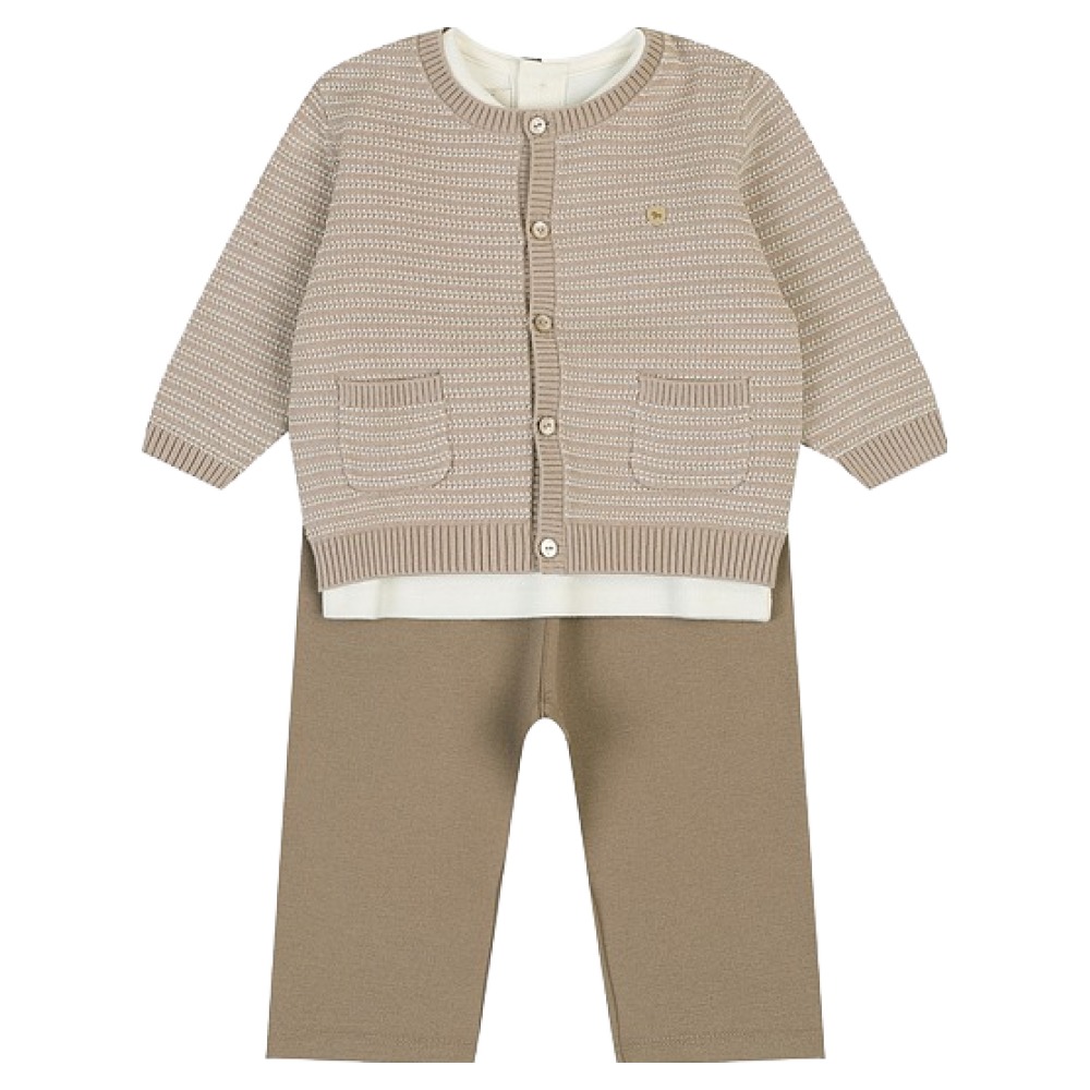 에뜨와 유아용 모리 니트 카라티셔츠 + 가디선 + 팬츠 세트 135,190원