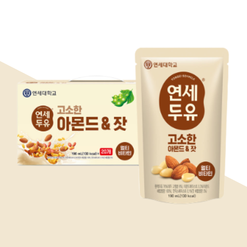 연세두유 고소한 아몬드 잣 두유 파우치 190ml 20팩 견과두유 칼슘 25,190원