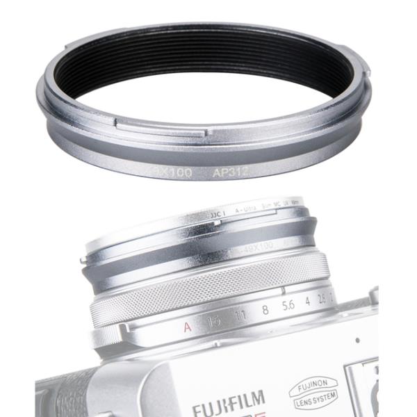 49mm 메탈 렌즈 어댑터 Fujifilm Fuji X100V X100F X100T X100S X100 X70 카메라 & WCL-X100 II 렌즈 대응 AR-X100 어댑터 링 호환 은색 17,900원
