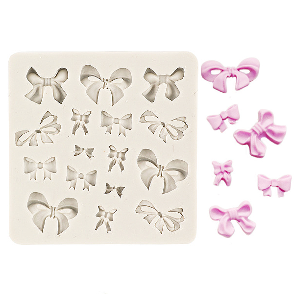 [드그라쎄] 캔들 석고방향제 실리콘몰드 - 미니 리본 데코 6종 16구 실리콘몰드 석고방향제 캔들 레진 공예 아트 3,370원