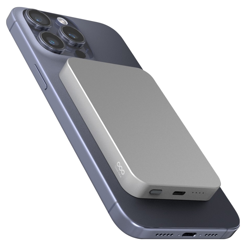 굿밸류 20w 맥세이프 초경량 슬림 무선 고속 충전 보조배터리 5000mAh C타입, 실버, GV-MAG-08, 현재가 19,900원