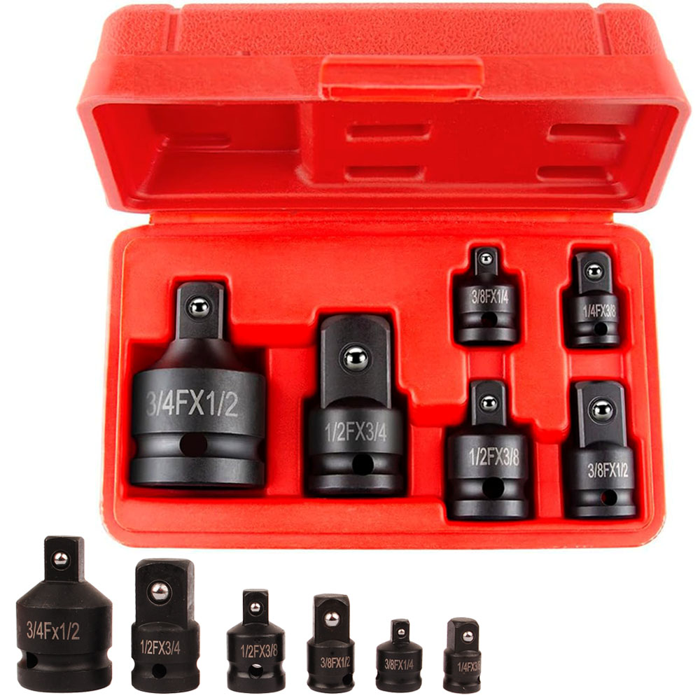임팩 복스 변환 아답터 6종 세트 (CR-MO) 임팩소켓 변환 아답터 1/4 1/2 3/8 변환 어댑터 복스알 소켓 아답타, 1set 12,000원