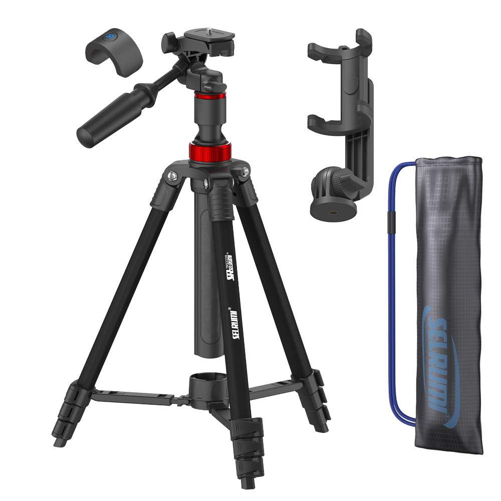 셀루미 멀티 체인저 2in1 이중 확장 삼각대 220cm + 셀카봉 세트, SEL-TRS2220, 블랙 + 레드, 1세트 59,800원