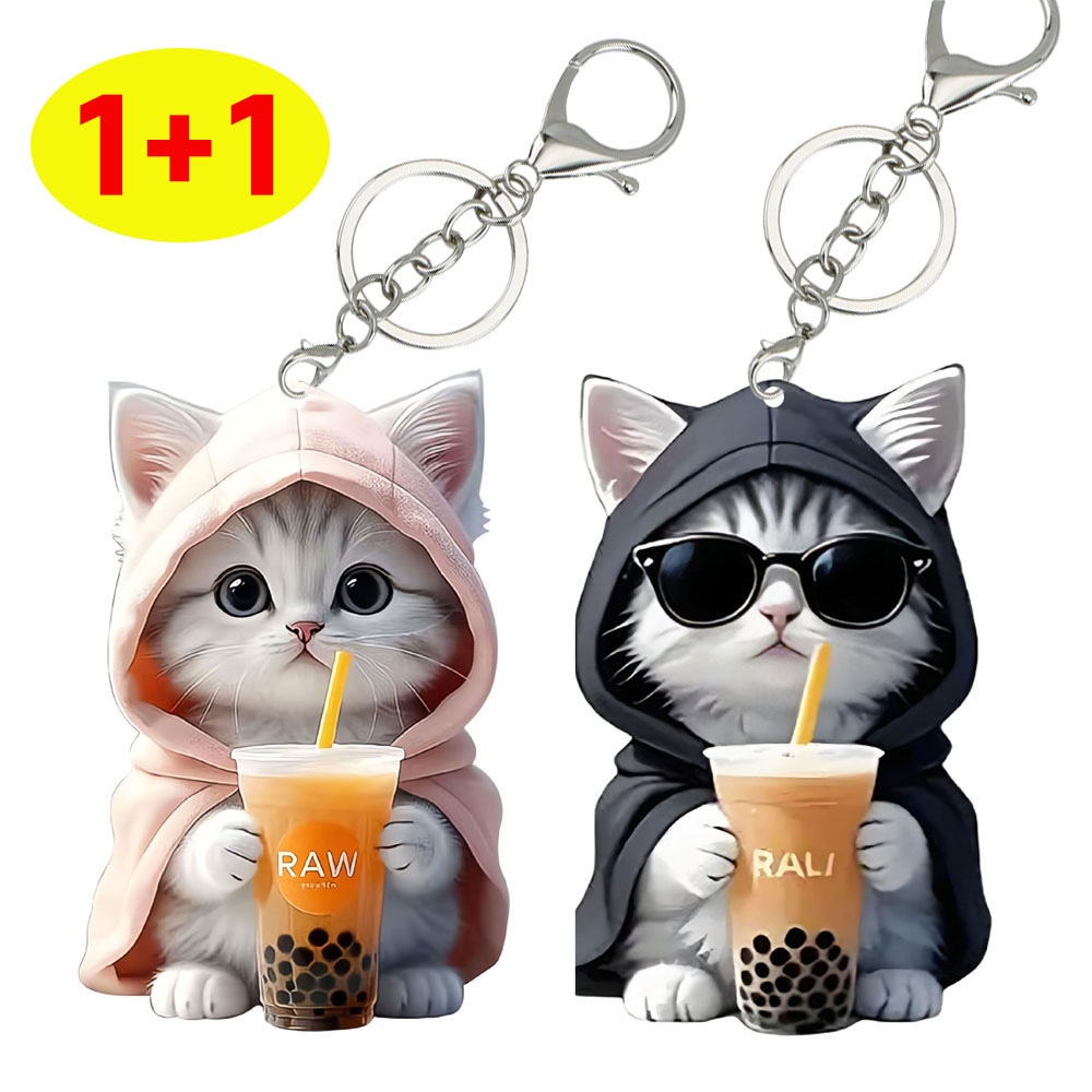 심쿵 귀여움 가득 고양이와 비숑 강아지 키링 1+1 8,830원