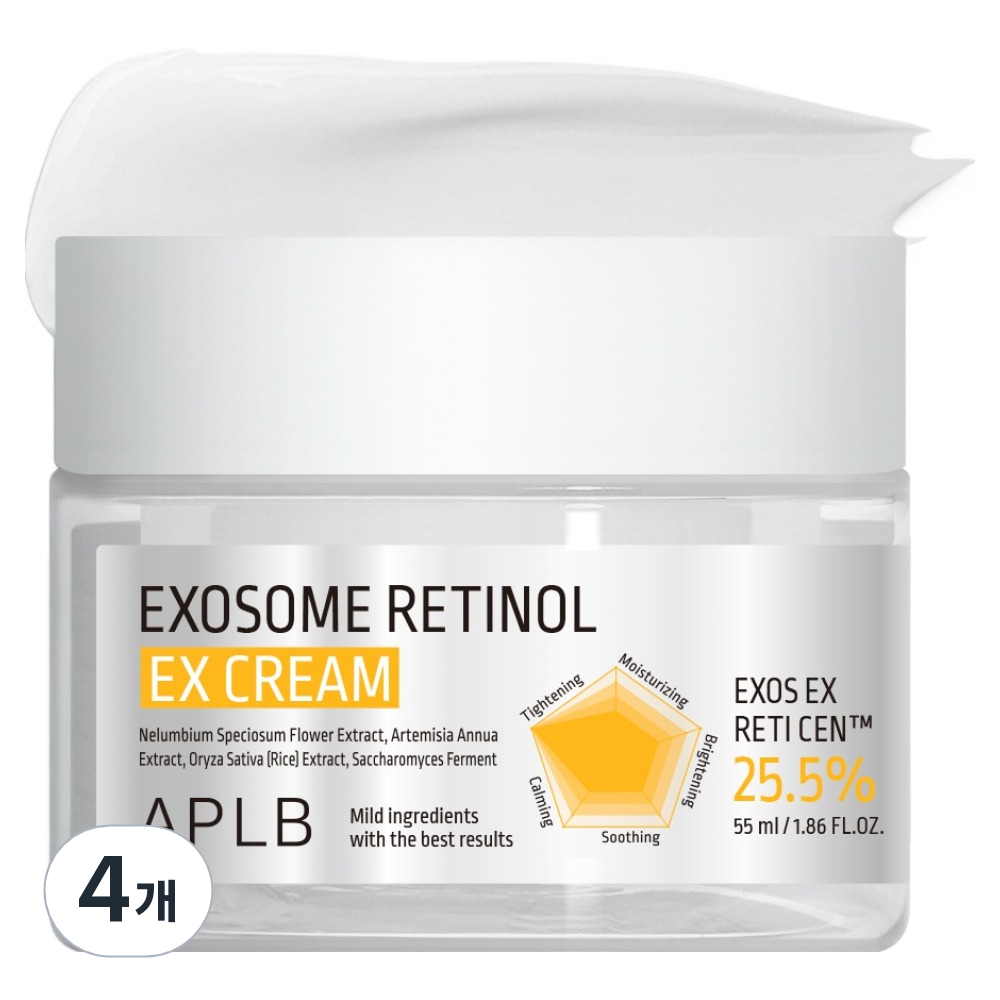 APLB 엑소좀 레티놀 EX 크림, 4개, 55ml 63,600원
