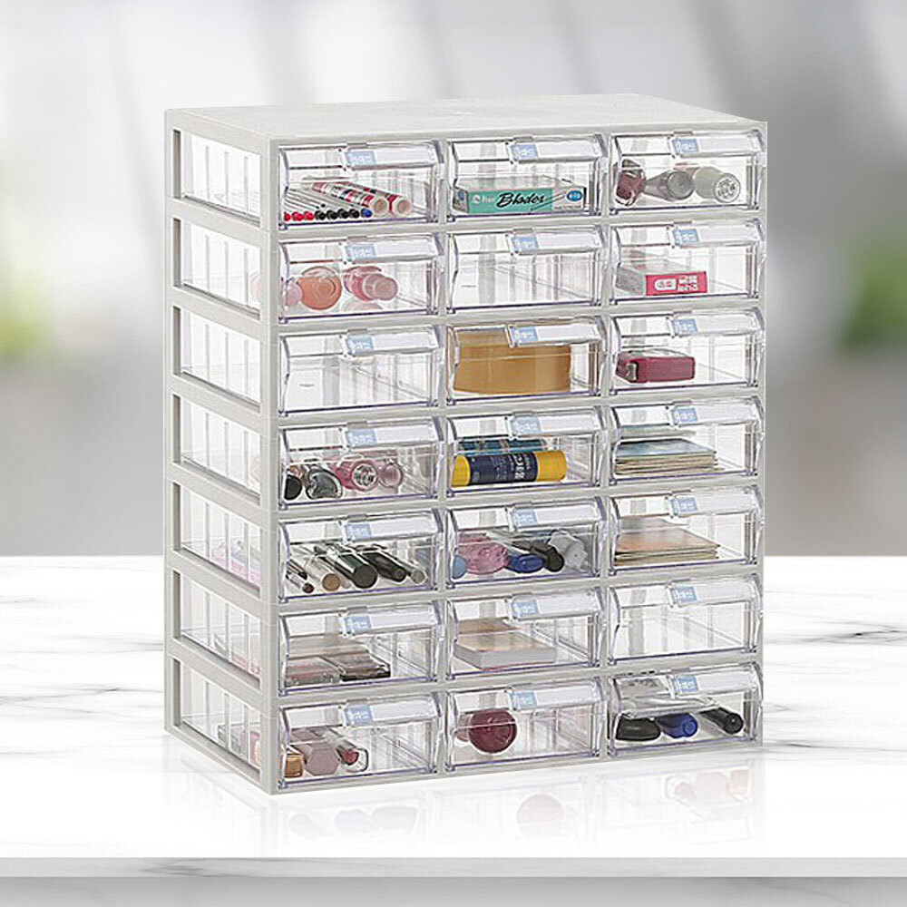 B타입 수납함 3x7_투명 수납서랍선반 플라스틱 서랍장, B타입 수납함 3x7, 1개 57,900원