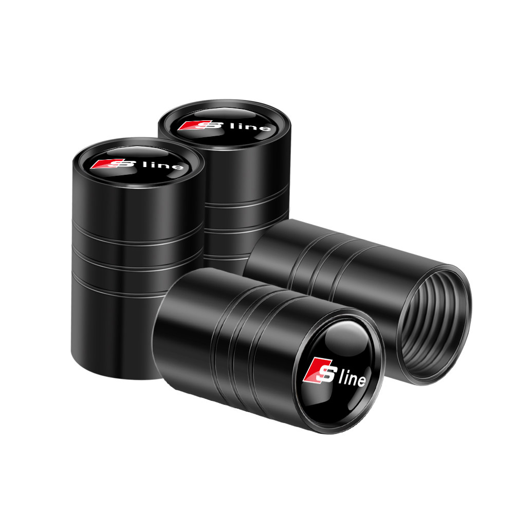 4Pcs 3D 알루미늄 합금 자동차 바퀴 타이어 공기 밸브 먼지 캡 림 액세서리 아우디 Sline A1 A2 A3 A4 A4L A5 RS RS3 RS4 S1 S2 S3 10,700원