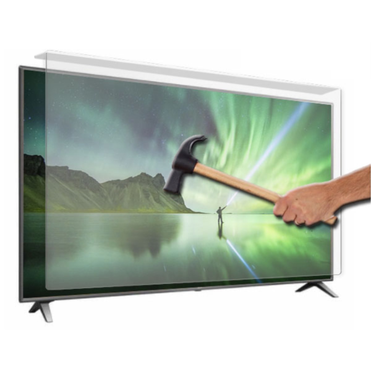 2026년형 썬가드광학 New 75인치 블루아이트차단 티비보호기 TV 화면 액정 보호 커버 가드 아기로부터 파손방지, 일반평면TV보안기, 고객직접설치, 둘 다 포함됨, 189cm(75인치) 194,200원