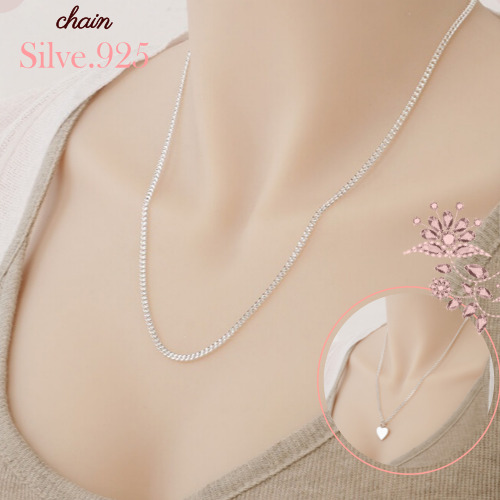 코코날다 정품 커브체인 은목걸이 남여공용 실버925 무도금 순은목걸이 38cm~60cm  성인 체인 목걸이 148,850원