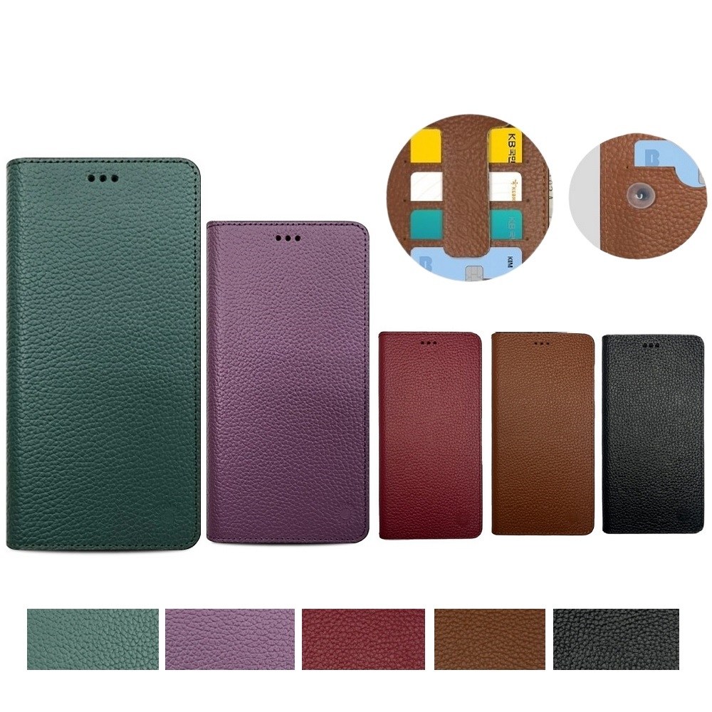 갤럭시 S24FE 케이스 SM-S721N 천연 소가죽 뉴엘르브린 단품 (플립) 뽁뽁이 흡착 덮개 슬림 카드 지폐 수납 슬림 지갑 커버 22,660원