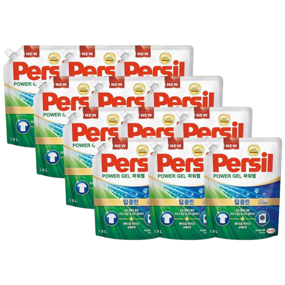 [ 리큐 퍼실 ] 9중효소 세탁세제 파워젤 리필 듀얼 일반 드럼 겸용, 12개, 1.8L 94,900원
