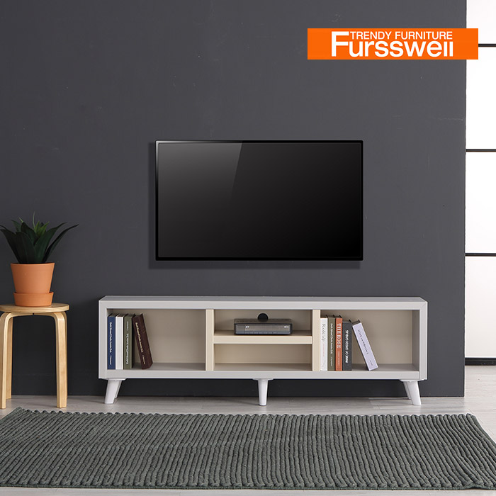 퍼스웰 비엔나 1200 거실장겸1단책장(YB_003), 아카시아화이트 68,000원