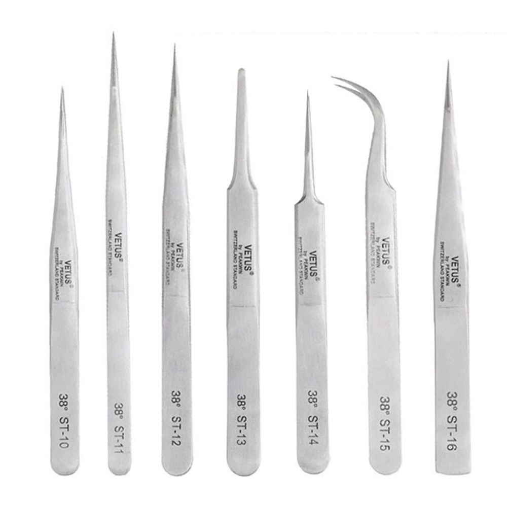 코부 속눈썹 핀셋 쪽집게 연장도구 전문가용 핀셋 미세 족집게 비투스 트위저 38도 5,500원