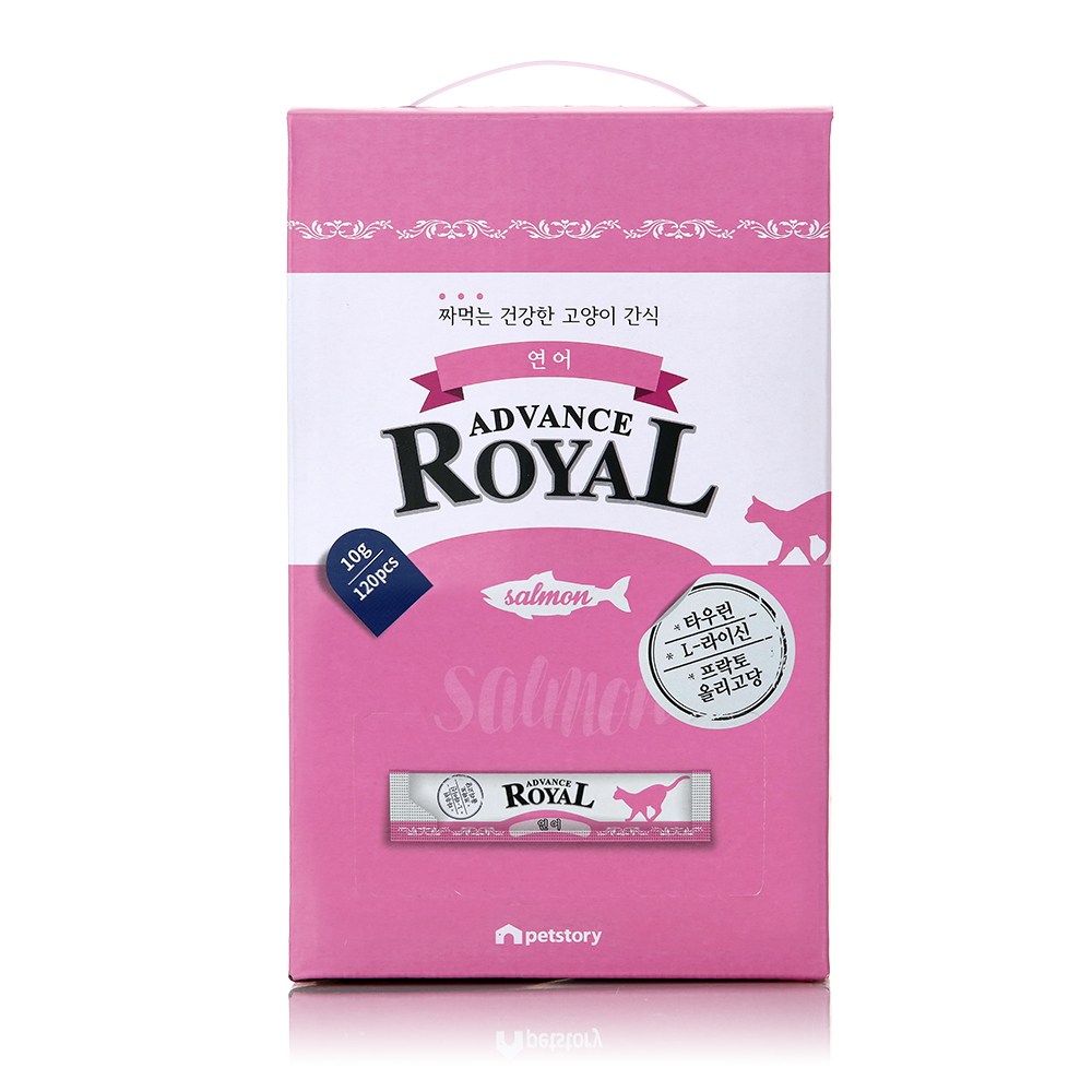 로얄 어드밴스 스틱, 짜먹는 고양이 간식, 120개, 10g, 연어 19,900원