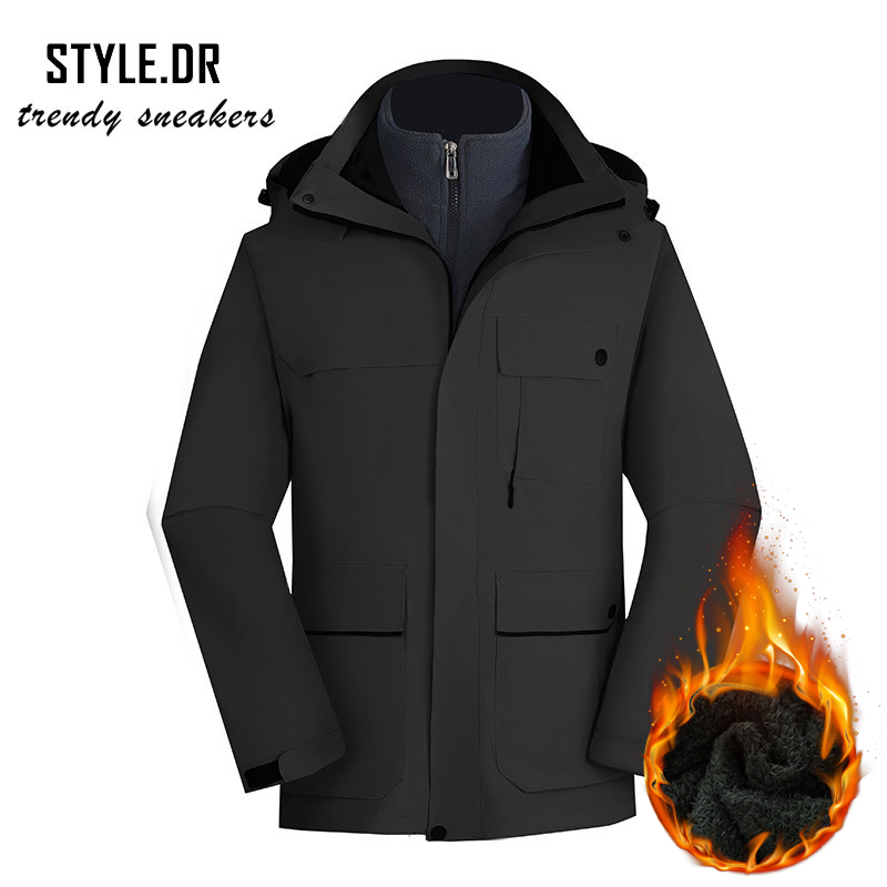 STYLE.DR 겨울 바람막이 남성 등산복 아웃도어 자켓 경량 착용감 좋은 기모 작업복  트레킹복 바람막이 28,140원