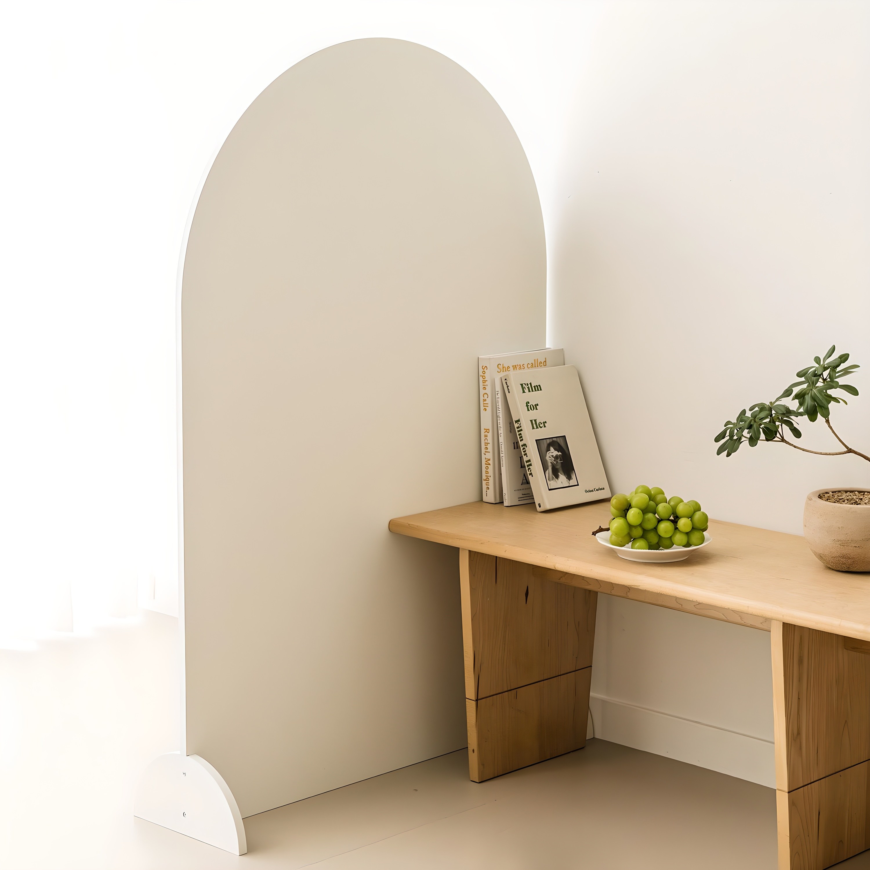 우드레이 베르 라운드 스탠드 파티션 1200, 화이트 69,800원