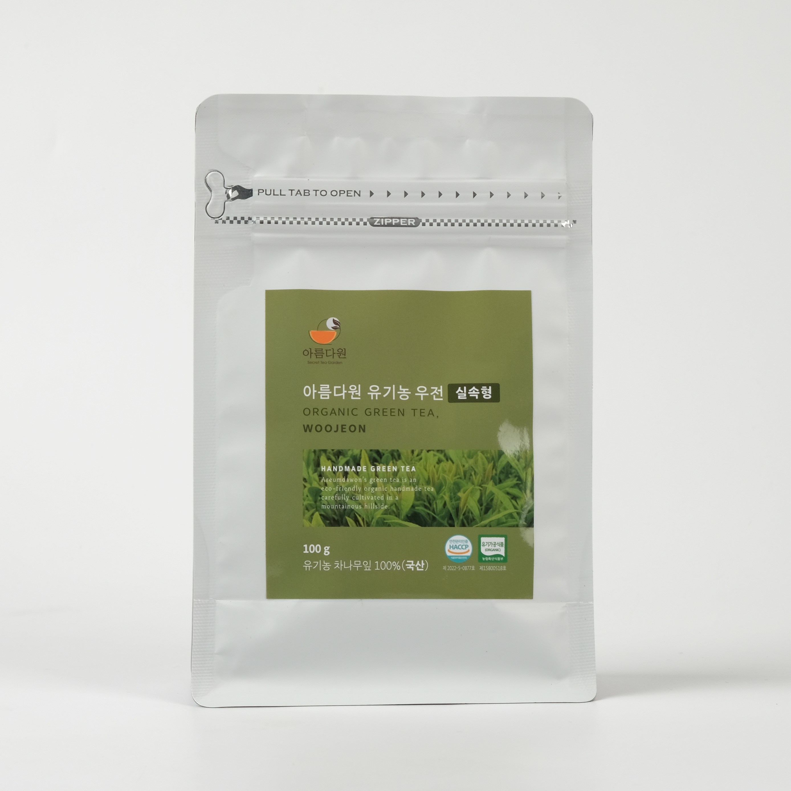 아름다원 유기농 세작녹차 실속형, 보성잎녹차 작설차, 3개, 1개입, 100g 77,950원