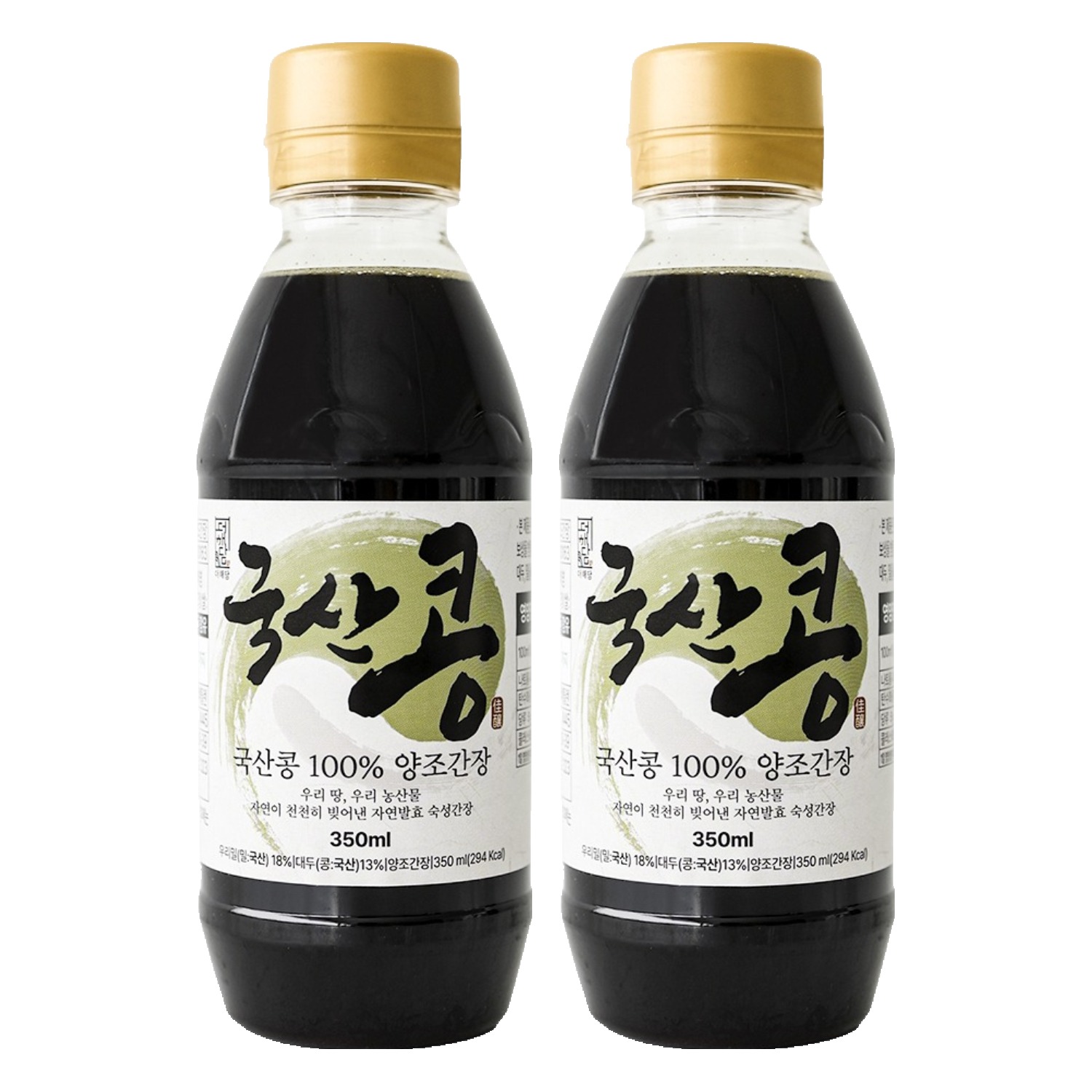 더해담 국산콩 양조간장 100, 2개, 350ml 19,670원