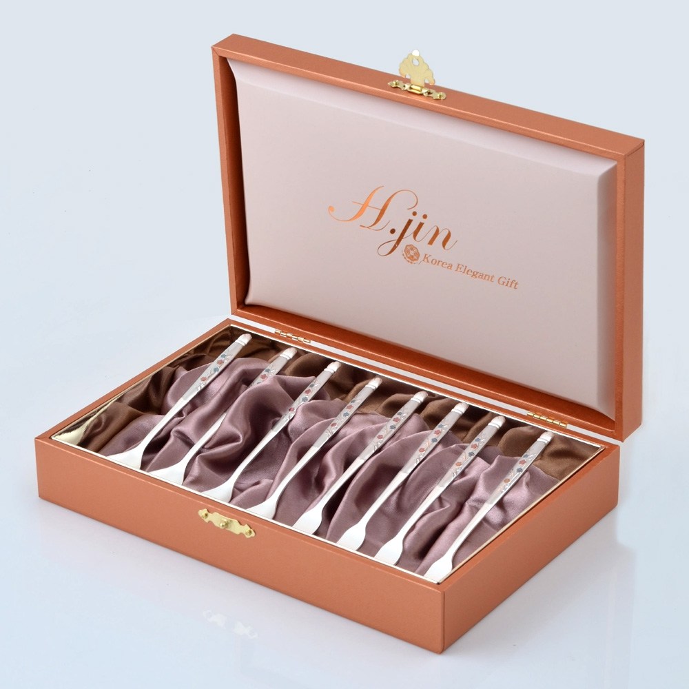 현진 VIP단아매화 은티스푼포크 8p세트 / 장기근속 포상 기업행사 답례품 홍보 판촉물 관공서 기념품 외국인방문 선물 한국전통선물 해외협력사 거래처감사 인사 명절선물 퇴직선물 45,000원