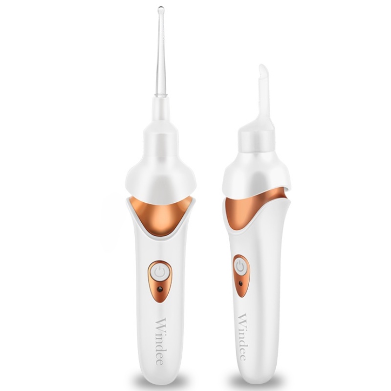 Windee 귀이개 귀지흡입기 전동흡입 무선 조명등 귀 청소 도구 휴대용 USB 충전식, 화이트, 1개 18,900원