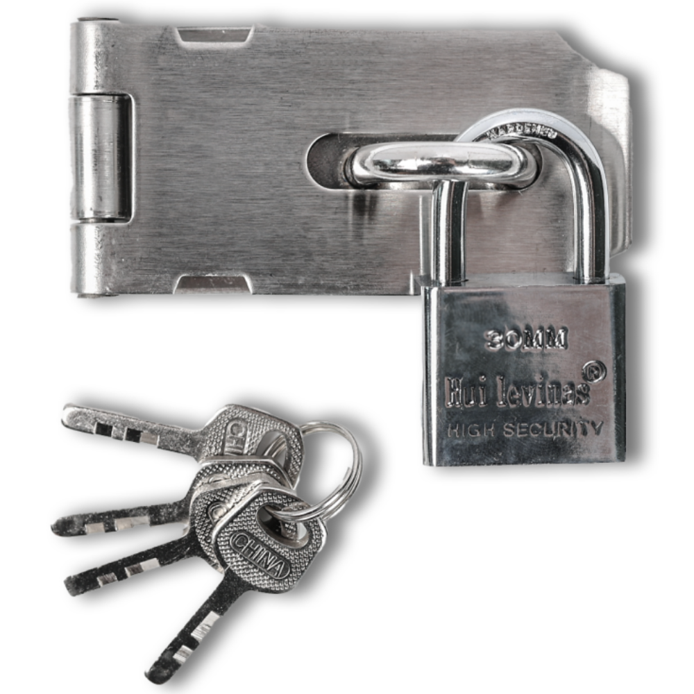 잔대리 자물쇠 경첩 세트 걸고리 실버, 1개 9,800원