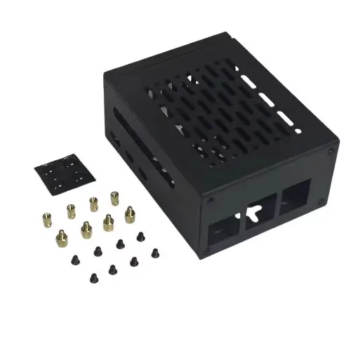 Raspberry Pi 5 케이스 지원 PCIe M.2 NVMe SSD 쉴드 상단 X1001  및 액티브 쿨러 17,300원