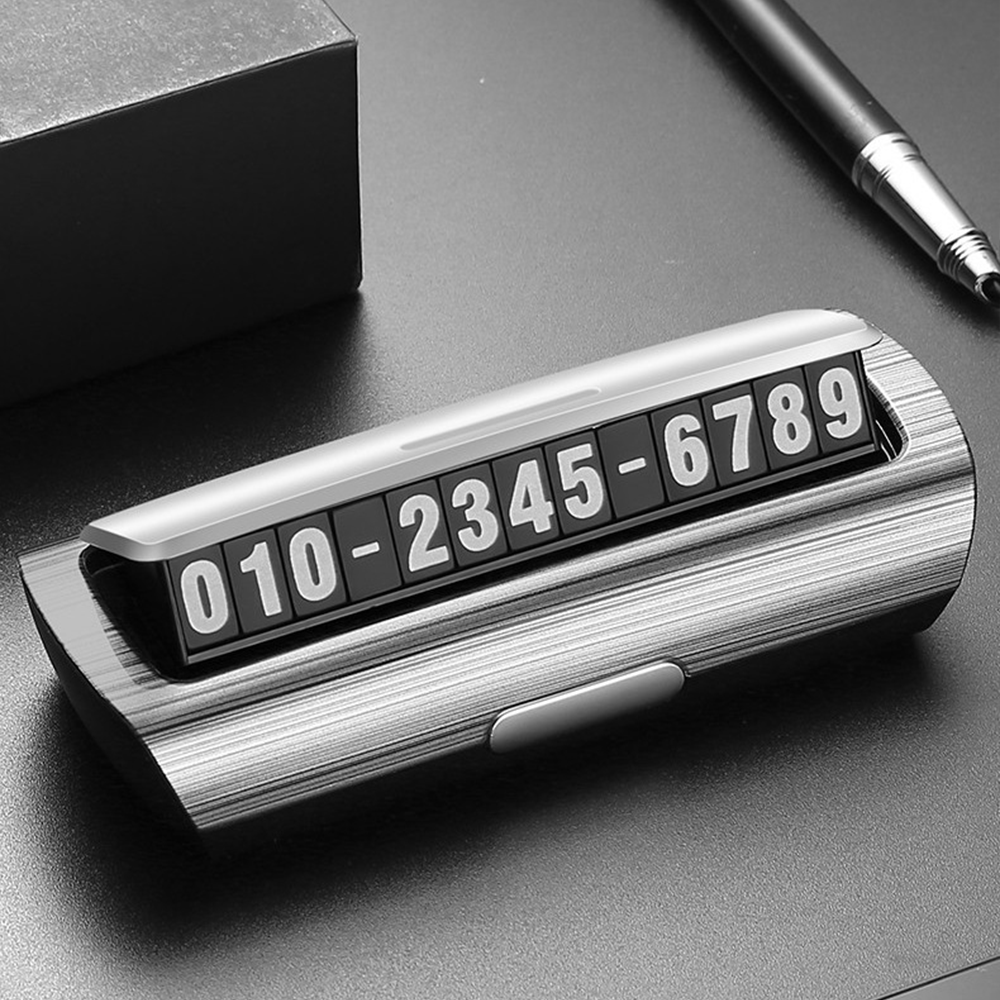 집으로프레시 원터치 12자리 안심번호 자동차 주차번호판, 1개, 실버, 현재가 9,710원