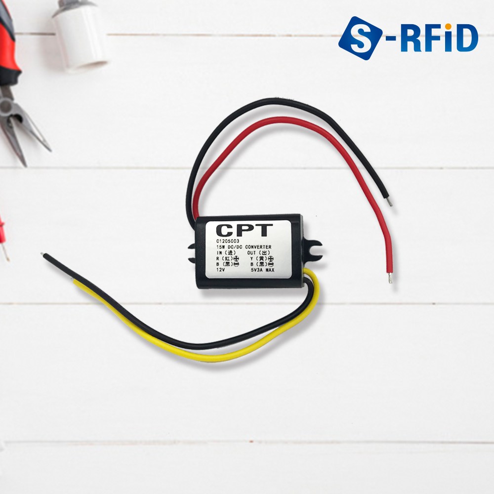 현승 DC/DC Converter 12V to 5V 3A 15W 컨버터 변환기, DC/DC 컨버터(No.403), 검정 15,500원