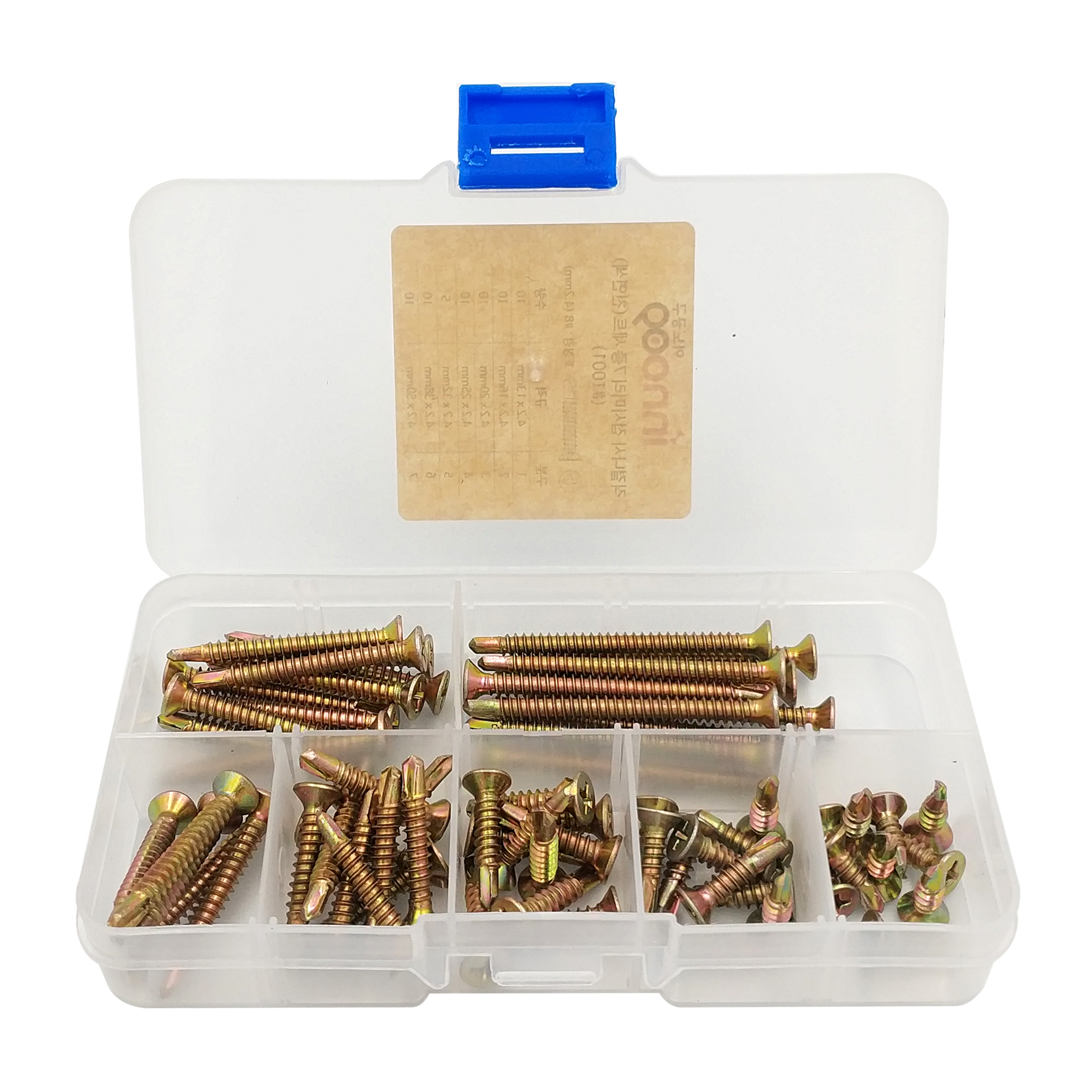 이노공구 직결나사 접시머리 7종 세트 천연색 1001 5,300원