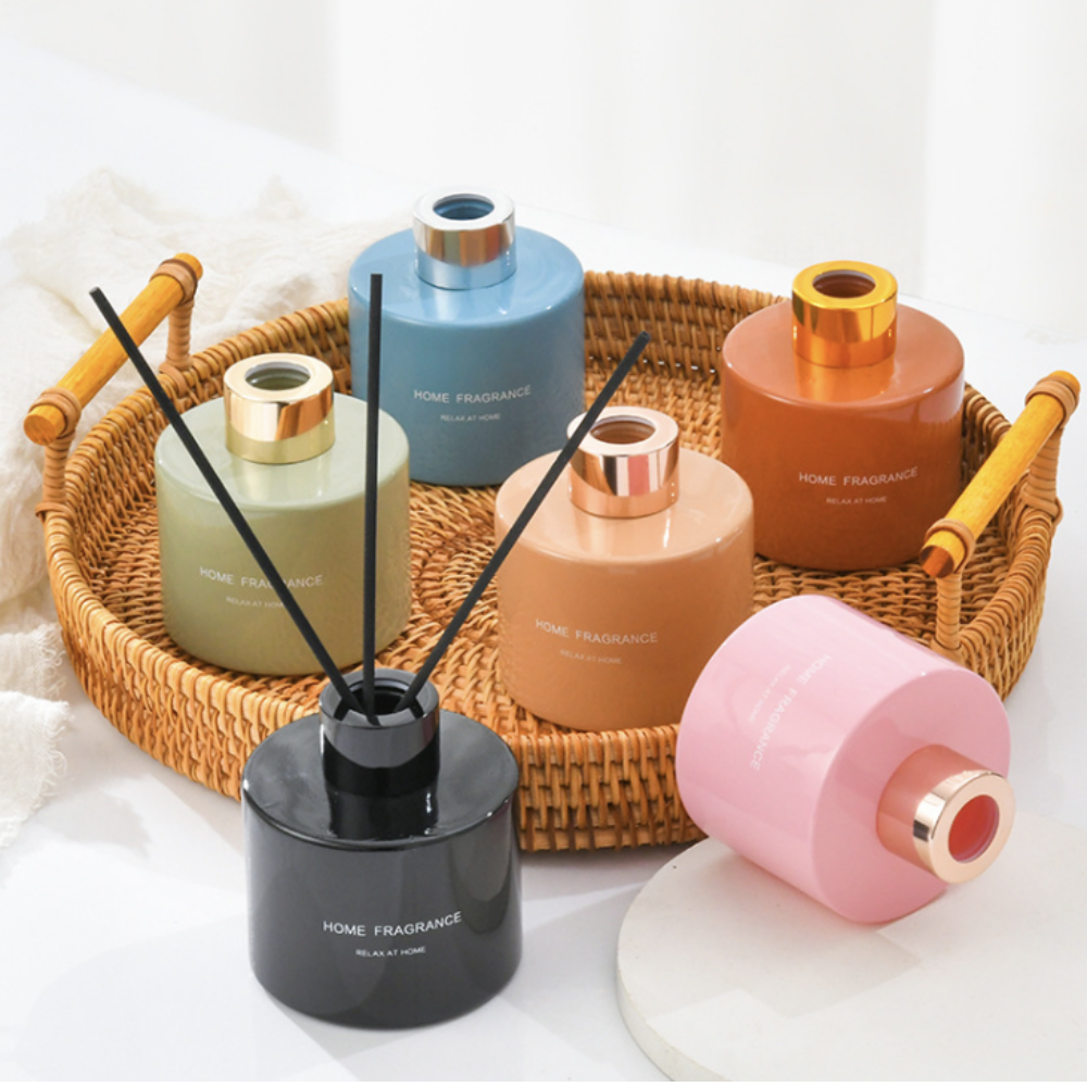 파스텔 유리 디퓨저 공병 감성 컬러 소품 용기 병 리드스틱 3ea 6,550원