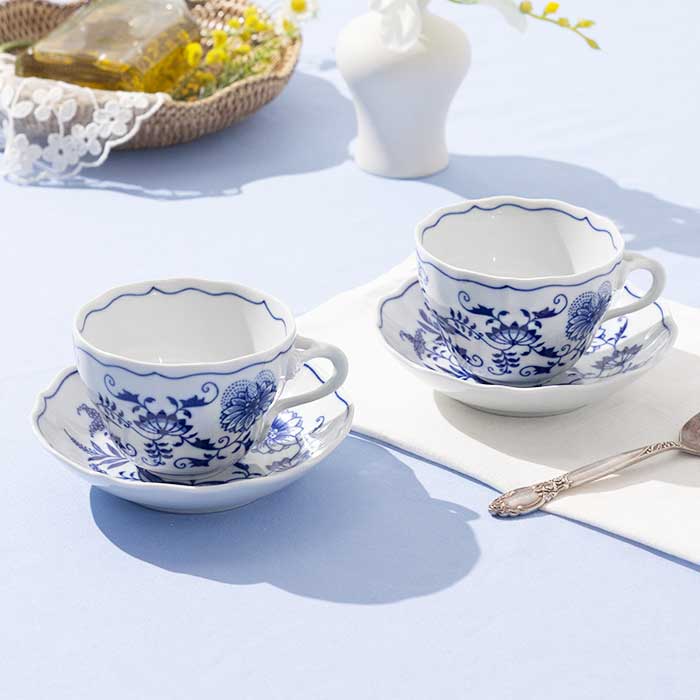 체스키포슬란 커피잔 2인조세트, 쯔비벨무스터, 1세트 59,900원