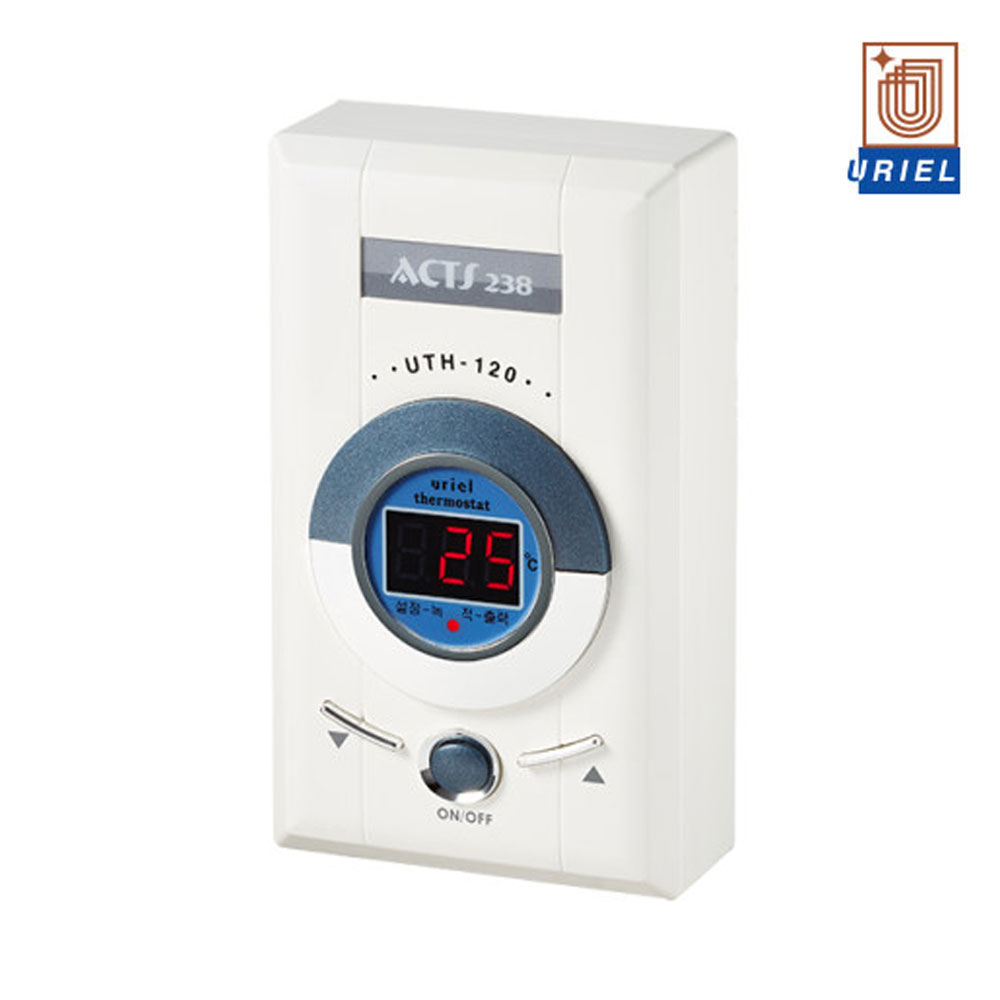 우리엘전자 필름난방용 온도조절기 UTH-120 / 바닥난방 4KW 디지털 국내생산, 필름난방용_UTH120(온도조절기만) 28,000원