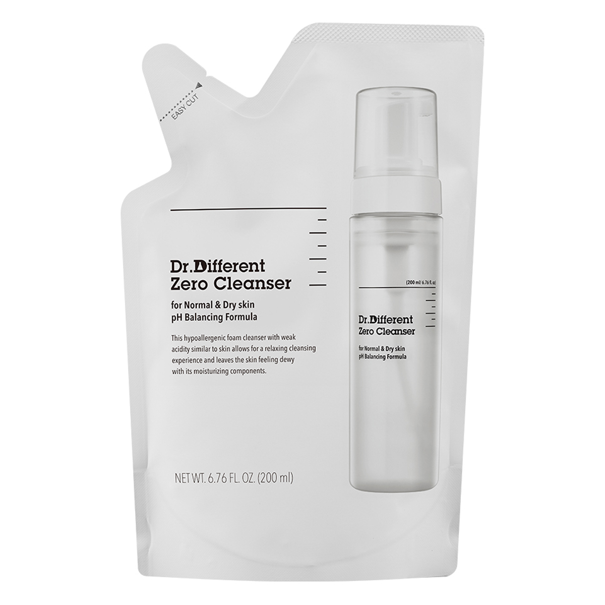 닥터디퍼런트 제로클렌저 리필 중건성, 200ml, 1개 12,550원