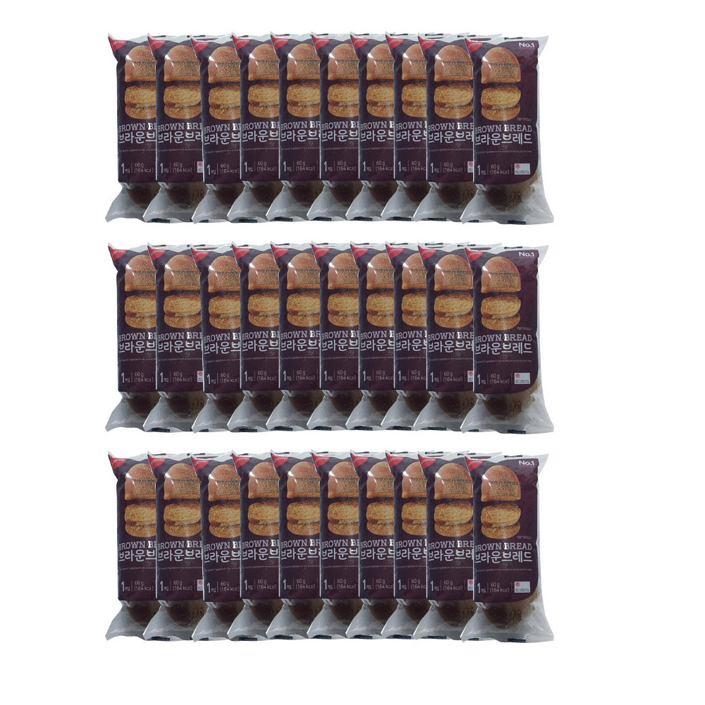 삼립 냉동 브라운브레드 60g, 30개, 60g 22,310원