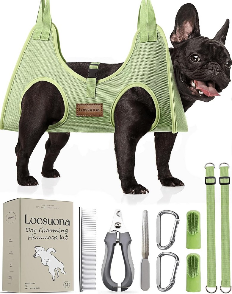 로수오나 개 그루밍 해먹 - 고양이 작은 개를 위한 손톱깎이로 손톱 다듬기용 슬링 걸이 하네스 41,650원